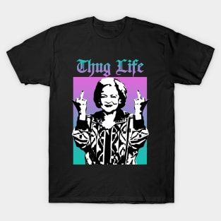 Betty White - thug life T-Shirt